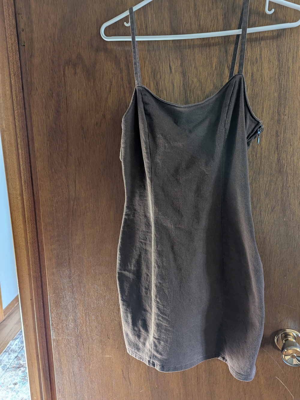 H&M Brown Spaghetti Strap Camisole Dress